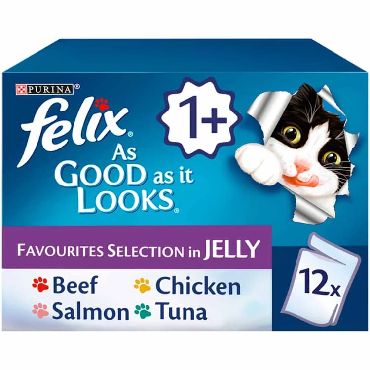 Image of Felix As Good As It Looks Mixed Selection Cat Food 12 x 100g
