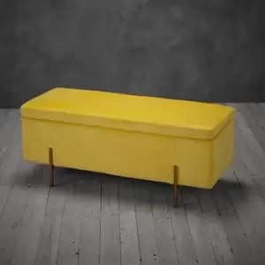 Image of LPD Lola Storage Ottoman Mustard