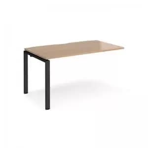 Image of Adapt add on unit single 1400mm x 800mm - Black frame and beech top