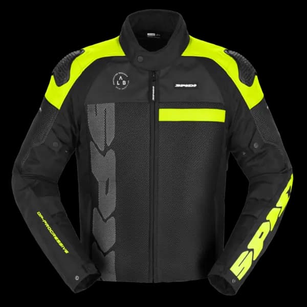 Image of Spidi Progressive Net Windout Jacket Fluo Yellow Size 3XL