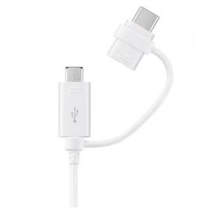 Image of Samsung EP-DG930 USB cable 1.5 m USB 2.0 USB A USB C/Micro-USB B White