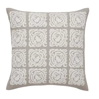 Image of Morris and Co Pure Bachelors Button Cushion - CLOUD GREY