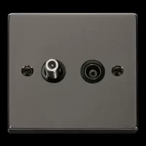 Image of Click Scolmore Deco Non-Isolated Co-Axial and Satellite Socket - VPBN170BK