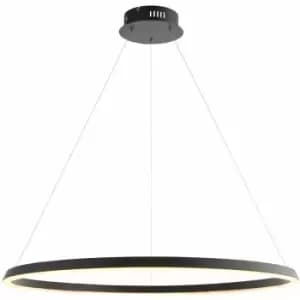 Image of Ceiling Pendant Light - Matt Black & White Silicone - 45W LED - Bulb Included