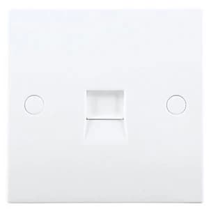 Image of BG Single Slave Telephone Outlet Socket - White