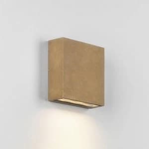 Image of LED 1 Light Outdoor Wall Light Antique Brass IP54