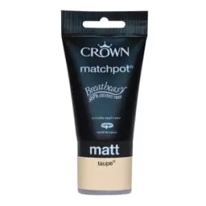 Image of Crown Breatheasy Taupe - Matt Emulsion Paint - 40ml Tester