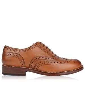 Image of Full Circle Brogue Shoes - Cognac