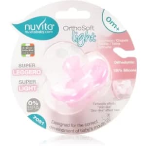 Image of Nuvita Orthosoft Light dummy 0m+ Pink 1 pc