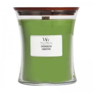 Image of WoodWick Evergreen Medium Jar Candle 275g