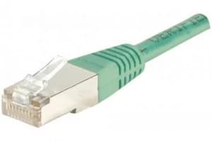 Image of 15m RJ45 Cat6 FUTP Green Patch Cable