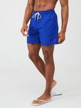 Image of Polo Ralph Lauren Traveller Swim Shorts - Royal Blue, Royal Blue, Size XL, Men