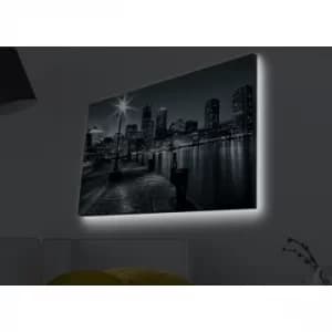 Image of 4570MDACT-035 Multicolor Decorative LED Lighted Canvas Painting