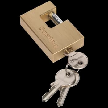 Image of Sealey Brass Shutter Padlock 60mm Standard