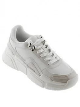 Image of Victoria Chunky Trainer - White, Size 4, Women