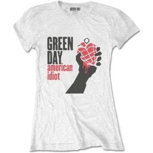 Image of Green Day - American Idiot Womens Large T-Shirt - White