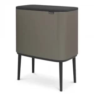 Image of Brabantia Bo Touch Bin 11+23 Litre Platinum