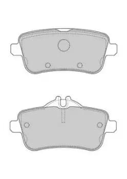 Image of Ferodo FDB4169 Brake Pad Set Rear Axle Premier Car