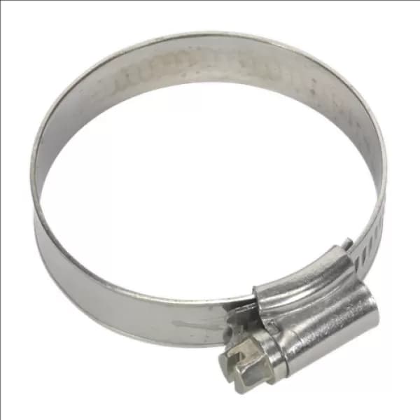 Image of Genuine SEALEY SHCSS1X Hose Clip Stainless Steel Ø35-51mm Pack of 10