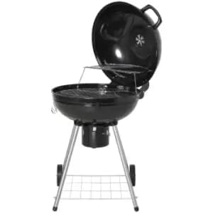 Image of Outsunny Portable Kettle Charcoal Bbq Grill Outdoor Barbecue Picnic Party