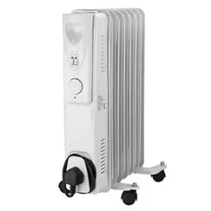 Image of Daewoo HEA1130GE 1 5W Oil Filled Radiator in White 3 Heat Settings
