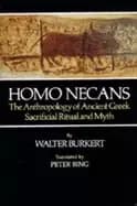 Image of homo necans the anthropology of ancient greek sacrificial ritual and myth