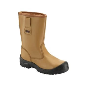 Image of Rigger Boots with Scuff Cap - Tan - UK 11 - 118SCM11 - Worktough