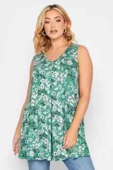 Image of Pleat Front Vest Top