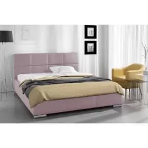 Image of Envisage Trade - Simplier Upholstered Beds - Plush Velvet, Single Size Frame, Pink - Pink