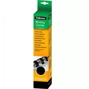 Image of Fellowes 5331102 10mm Black Comb 25pk