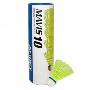 Image of Yonex Mavis 10 Shuttles - Tube of 6 - Yellow