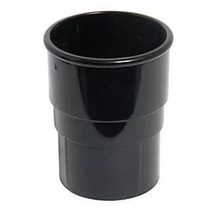 Image of FloPlast RS1B Round Line Downpipe Pipe Socket - Black 68mm