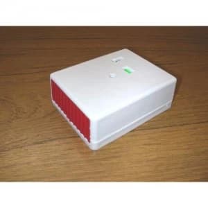 Image of Knight Panic Button Personal Attack Alarm Latching/Non-Latching White Plastic - Single Button Latch or Non-Latch