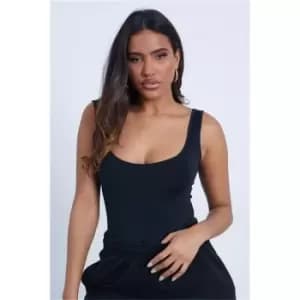 Image of I Saw It First Black Super Soft Scoop Neck Sleeveless Bodysuit - Black