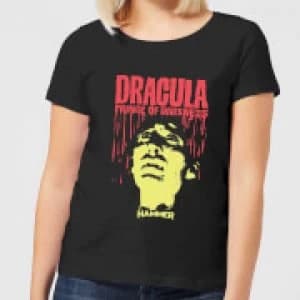 Image of Hammer Horror Dracula Prince Of Darkness Womens T-Shirt - Black - 5XL