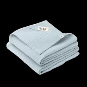 Image of BIBS Muslin Cloth 2-Pack 70 x 70cm Baby Blue 2 pcs