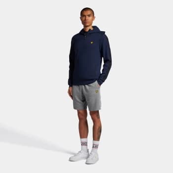 Image of Mens Sweat Short With Contrast Piping - Mid Grey Marl - XL