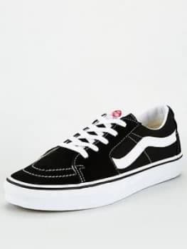 Image of Vans Ua Sk8-Low Plimsoll - Black/White, Size 11, Men