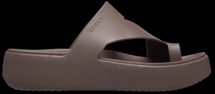 Image of Crocs Women Getaway Platform Toe Loop Sandals Truffle 4
