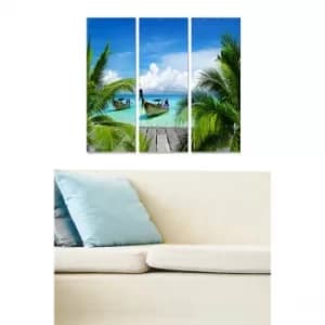 Image of MDF113613403 Multicolor Decorative MDF Painting (3 Pieces)