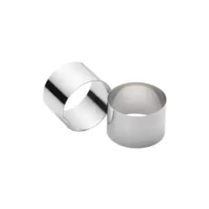 Image of KitchenCraft Set of Two Stainless Steel Extra Deep Cooking Rings