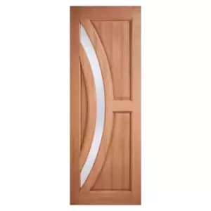 Image of Harrow External Glazed Unfinished Hardwood 1 Lite Door - 813 x 2032mm