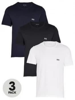 Image of Hugo Boss 3 Pack T-Shirts Black/White/Navy Size 2XL Men
