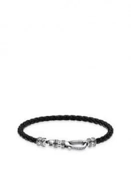 Image of Thomas Sabo Lobster Clasp Leather Strap Bracelet