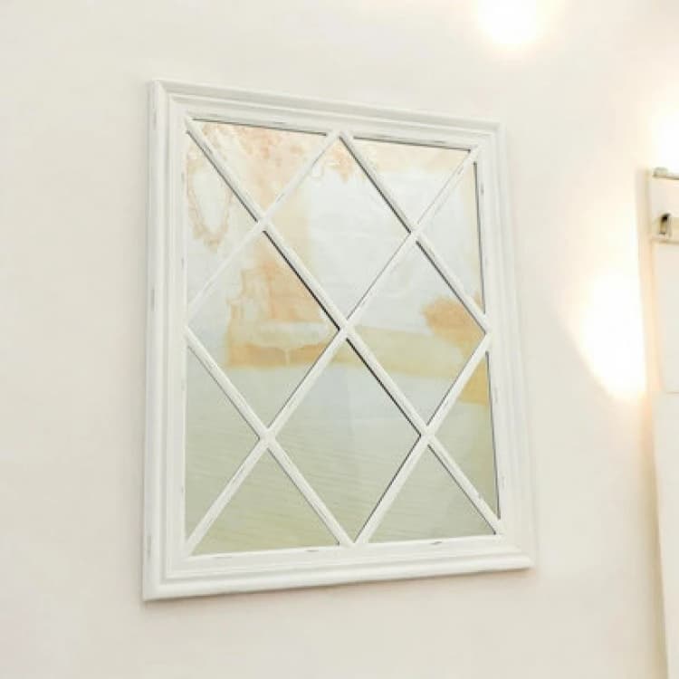 Image of Framed Wall Mirror - L5 x W80 x H100cm - White MinsterStylishLivingLtd4146
