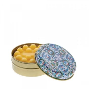 Image of Pale Blue, Red and Green Floral with Lemon Soap