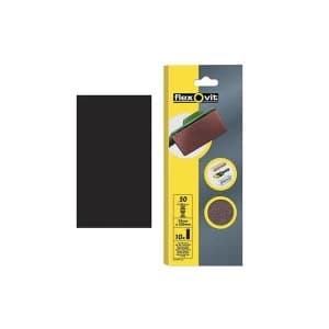Image of Flexovit 1/2 Sanding Sheets Orbital Plain Coarse 50 Grit (Pack of 10)