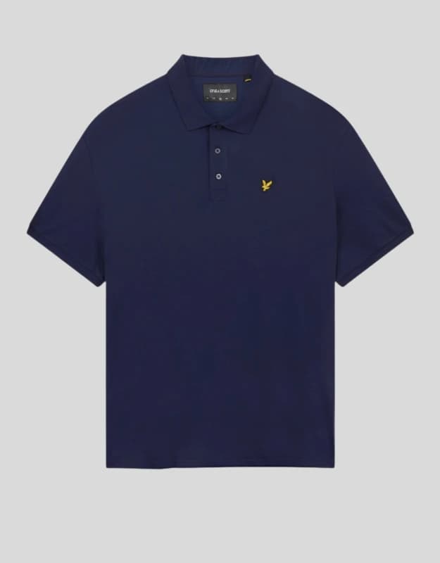 Image of Lyle & Scott Lyle & Scott Logo Polo Shirt White Male 2XL54/56 VY46707