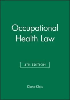 Image of Occupational Health Law by Diana Kloss Hardback