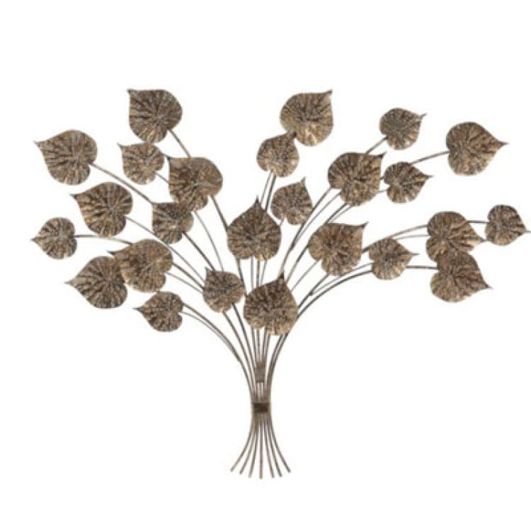 Image of MSL 131CM METAL WALL DECOR LEAVES